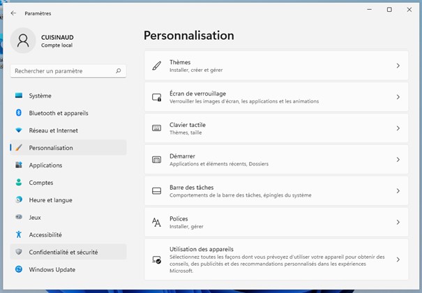 Désactiver les recommandations du menu Démarrer de Windows 11